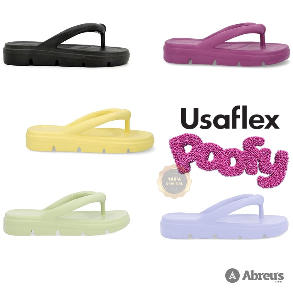 Chinelo Nuvem De Dedo Feminino Conforto Poofy Usaflex Casual AH3001