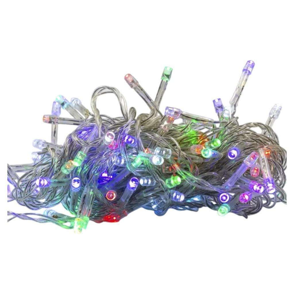 Pisca-pisca de led para decoração natalina - 100 leds coloridos