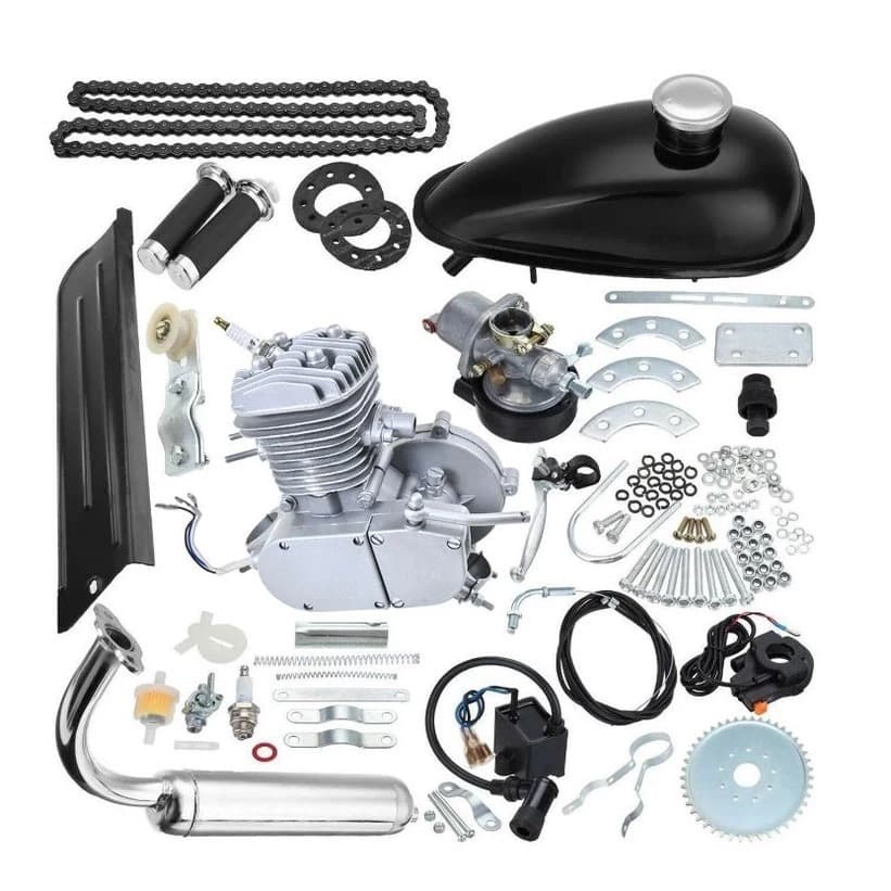 Kit Completo Motor Para Bike 80cc Cilindradas Bicicleta Motorizada 60km/hr Potente Original
