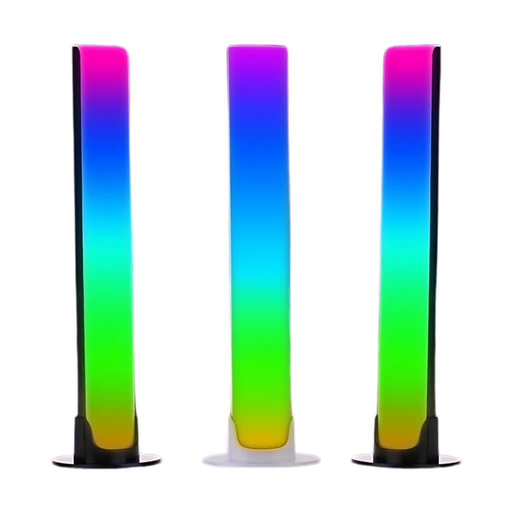 Luz de Ritmo Ativada por Som – Barra de Luz RGB para Ambiente Musical, Alimentação USB, Material ABS