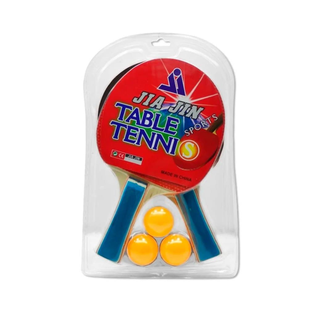 Ping-Pong Estojo com 2 Raquetes e 3 bolinhas