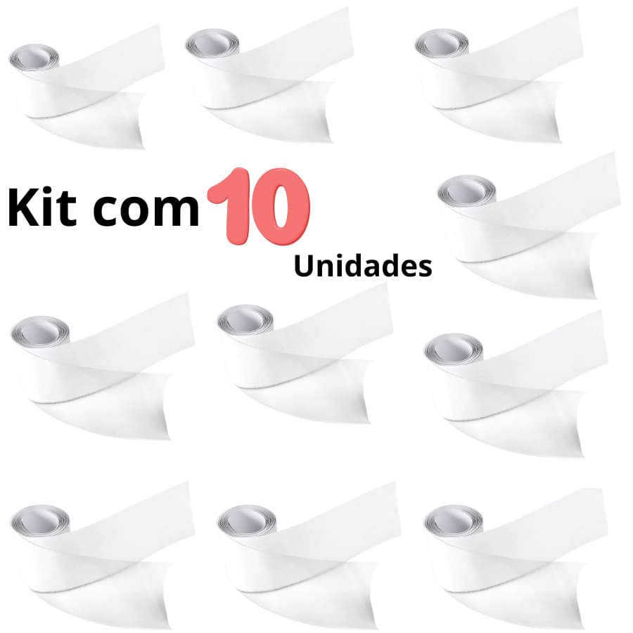 Kit com 10 Fitas Protetora De Raquete Beach Tenis Transparente Optum