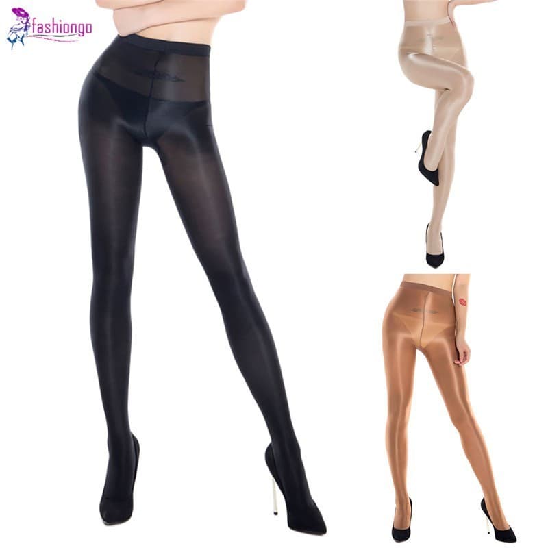Fio 60d Meias Femininas De Cetim Brilhante