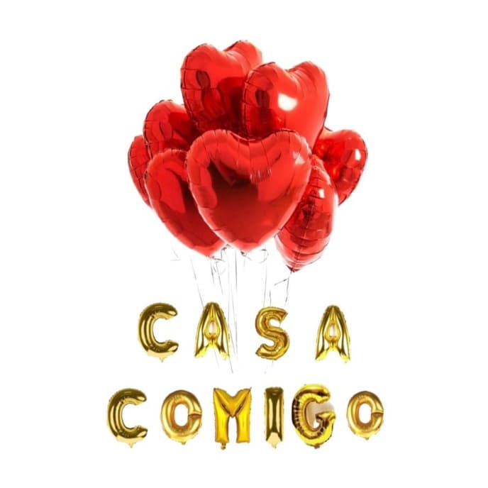 Kit Pedido de Casamento ou Namoro 700 Pétalas + 24 Velas + 10 Balões + 10m Fitilho + Bomba