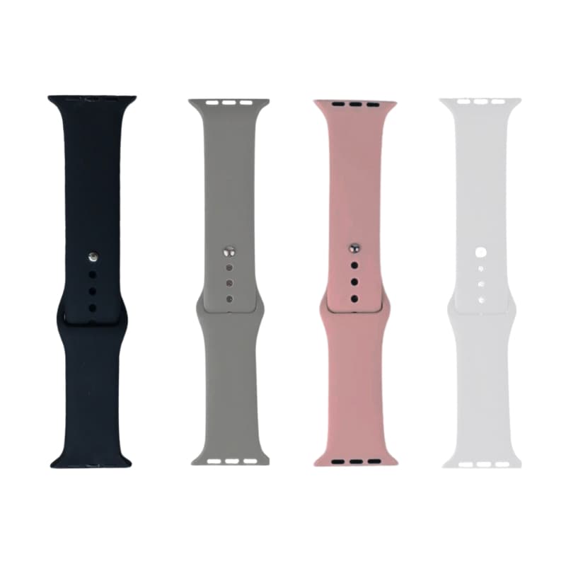 Pulseira Silicone Fecho 42mm / 44mm Compatível com Apple Watch e IWO