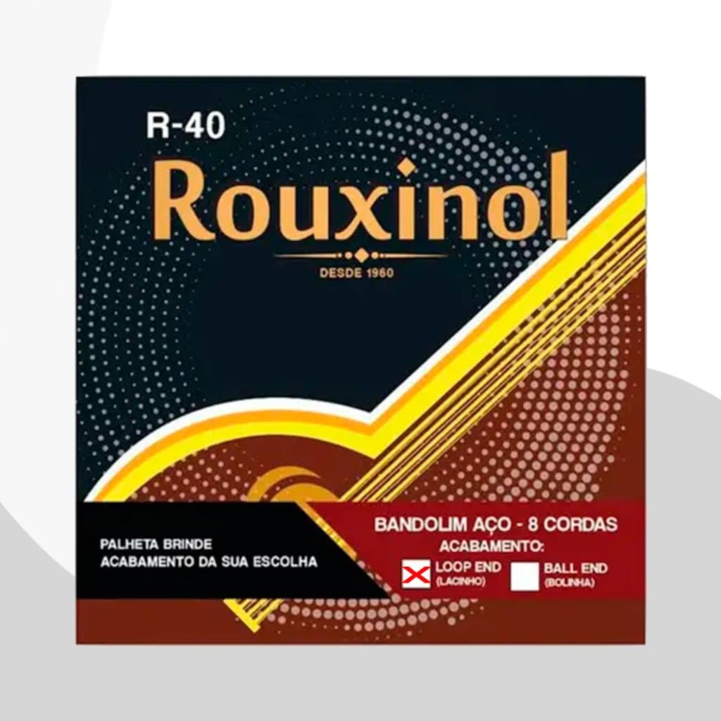 Encordoamento Bandolim 8 Cordas Lacinho R40Le Rouxinol