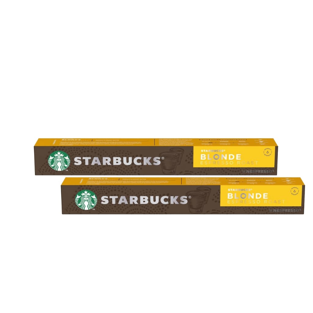 Kit 20 Cápsulas Nespresso Starbucks Blonde Espresso Roast