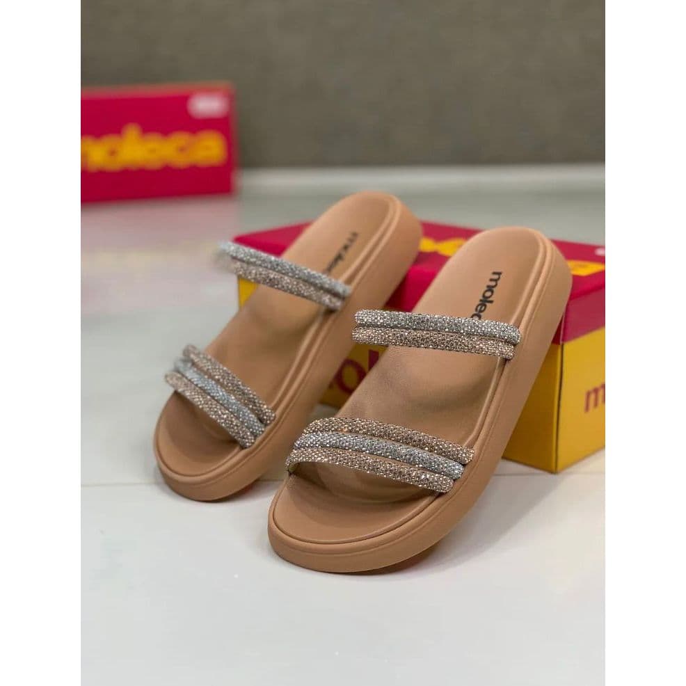Moleca - Papete feminina moleca - Golden glow // Prata com dourado / Nude  - 5469.135.28275.98640