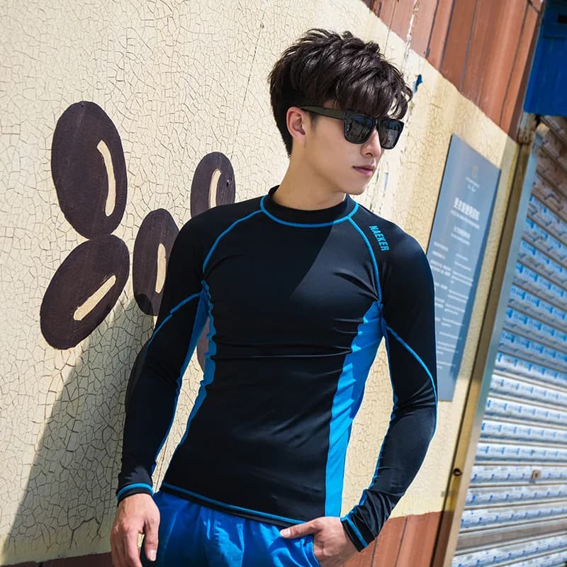 Camisa Térmica Manga Longa Mergulho Surf com Proteção UV