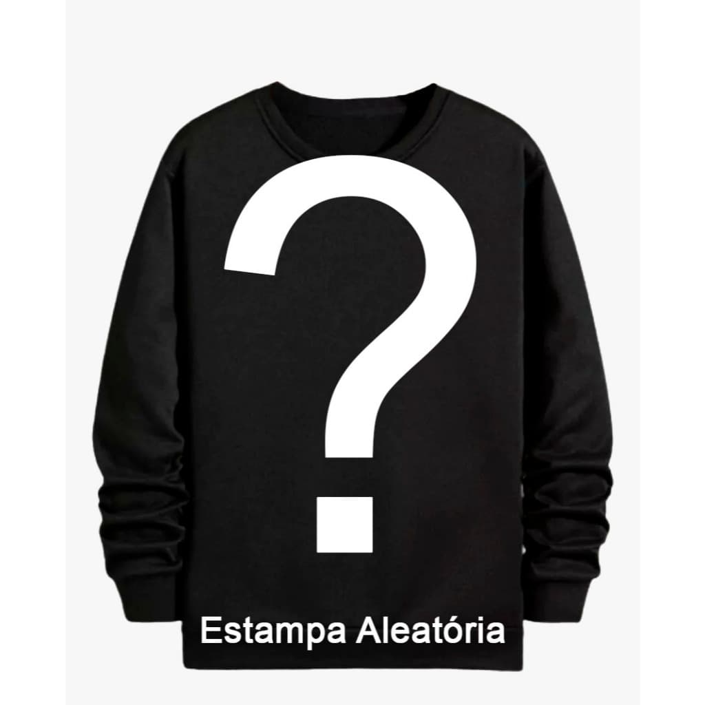 Moletom Careca Estampa Aleatória Gola Redonda Masculino Feminino Unissex Algodão Queima De Estoque Adulto Promoção