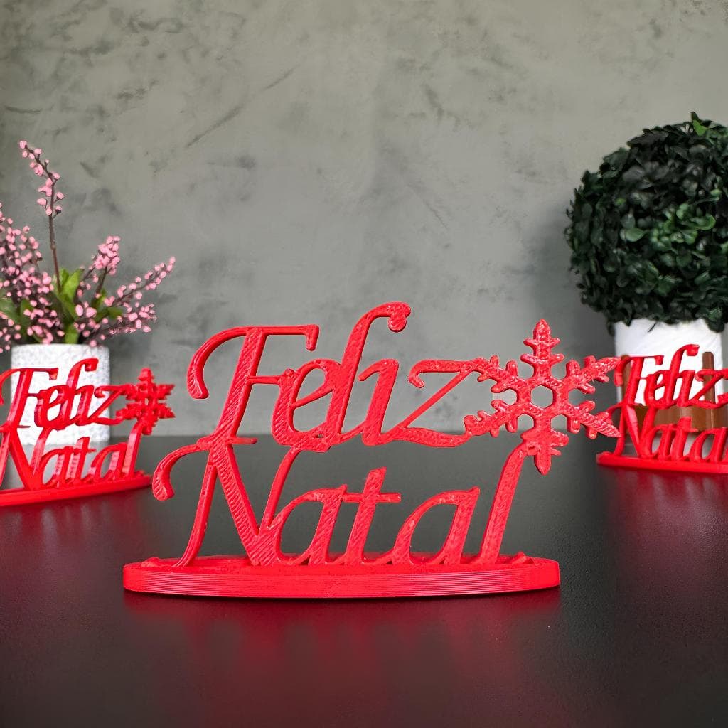 Kit 10 Totem Lembrancinha Feliz Natal Enfeite de mesa