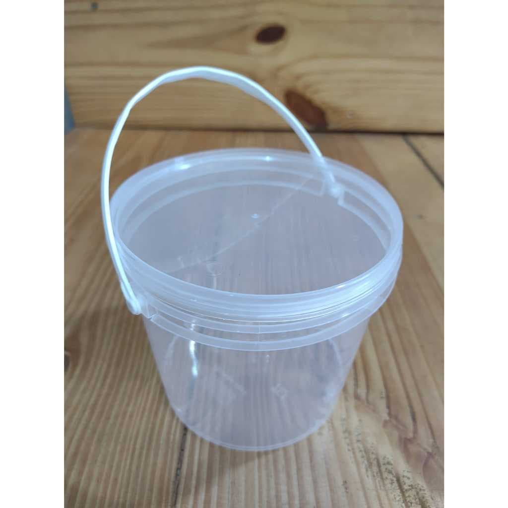 50 un de Pote Tipo Balde 1,800ml resistente com alça e tampa com lacre de segurança