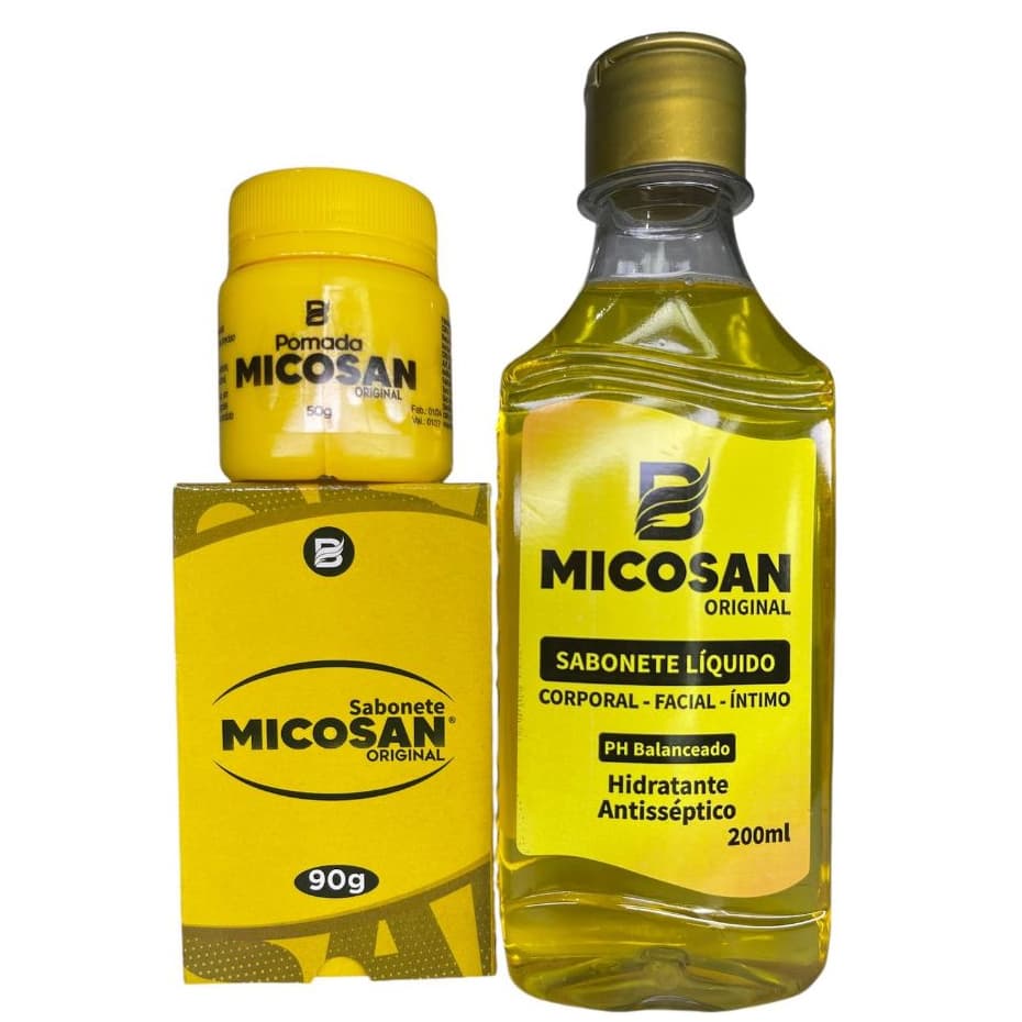 Kit Micosan Redutor de Estrias e Cicatrizante 3 Unidades Baruc Cosméticos