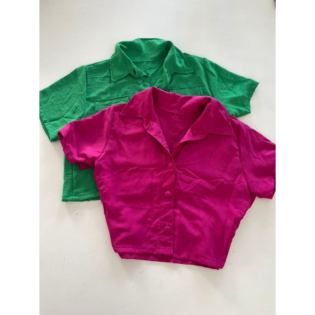 Semi cropped feminino/ Semi cropped camisaria/ Cropped feminino
