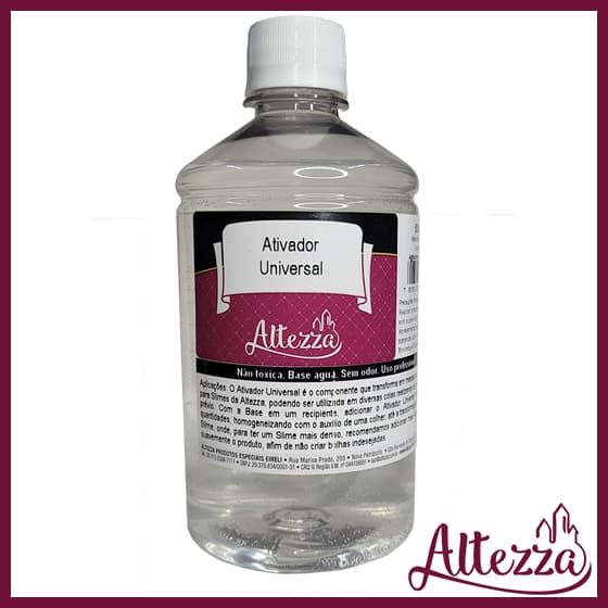 Ativador de Slime 500ml Universal Premium Para Cola Slime - Combos Criativos Creations Art - Escolha o Seu Kit Altezza
