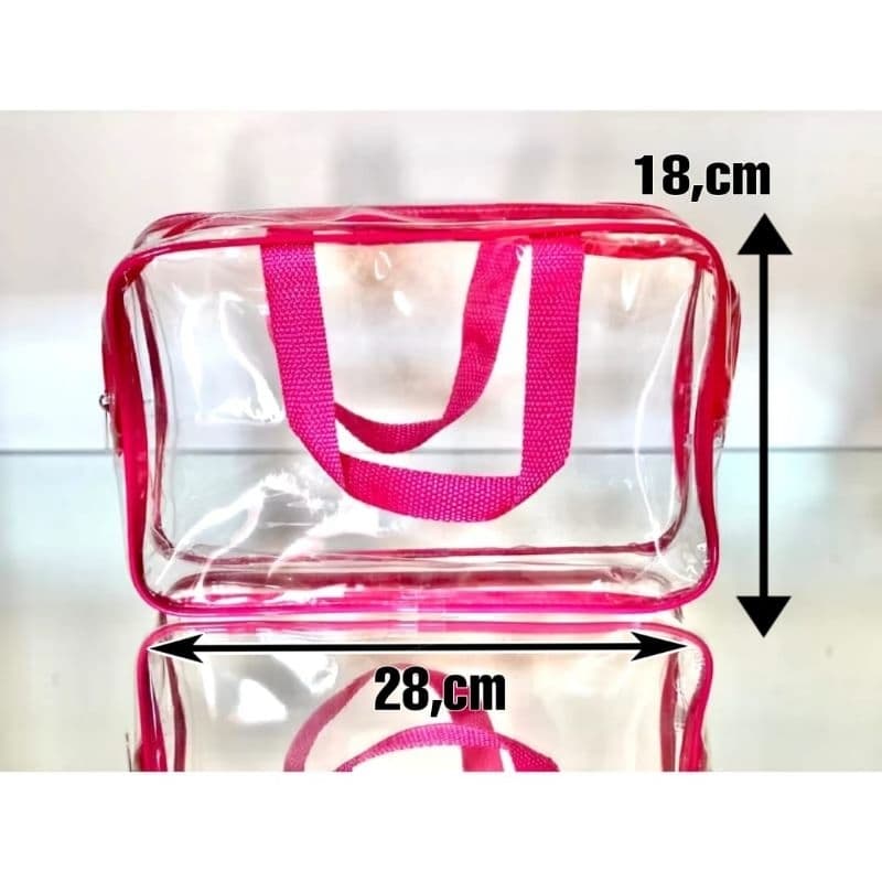 Bolsa Nescesser Cristal transparente p/enfermeira,viajem, academia