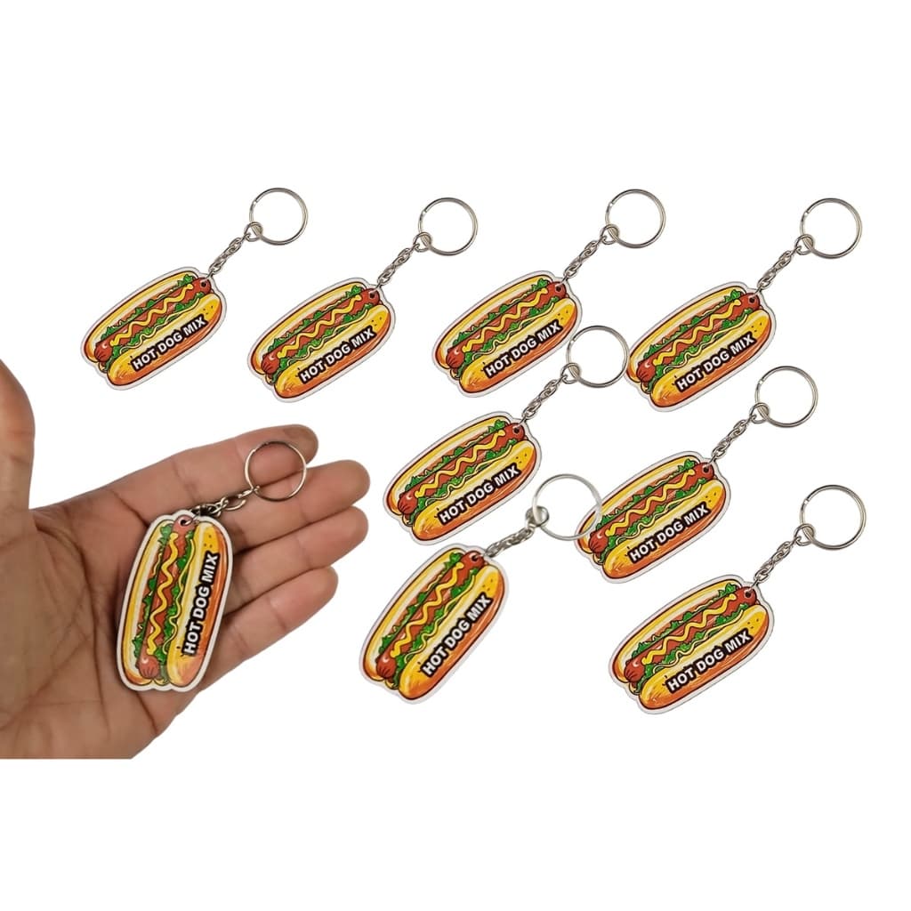 Chaveiros Personalizados Hot Dog cachorro quente