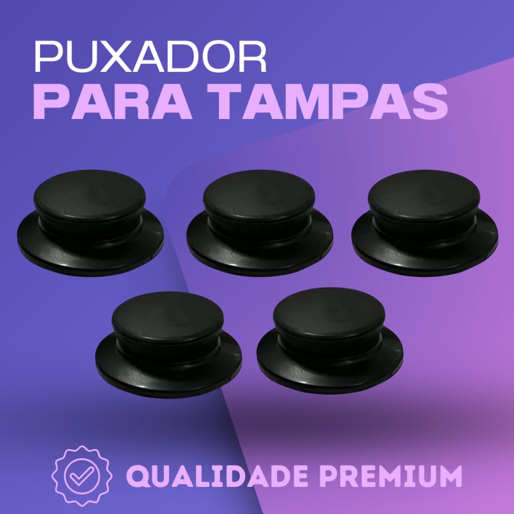 Kit 3 pomel de tampa panela puxador pegador universal + Parafuso Inoxidável Empenhadora de Tampa