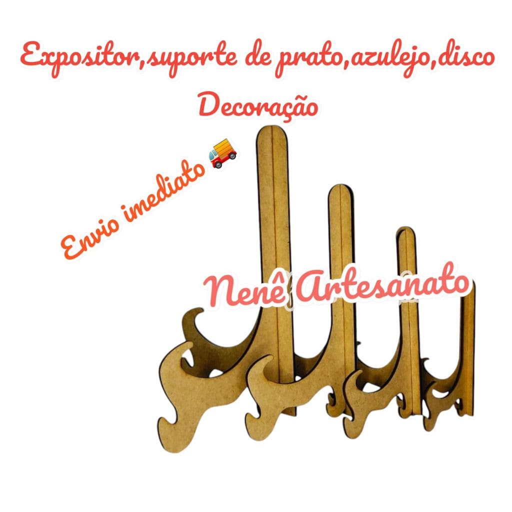 Kit 20 Suporte Expositor Pézinho Bordado Bastidor Quadro Artesanatos
