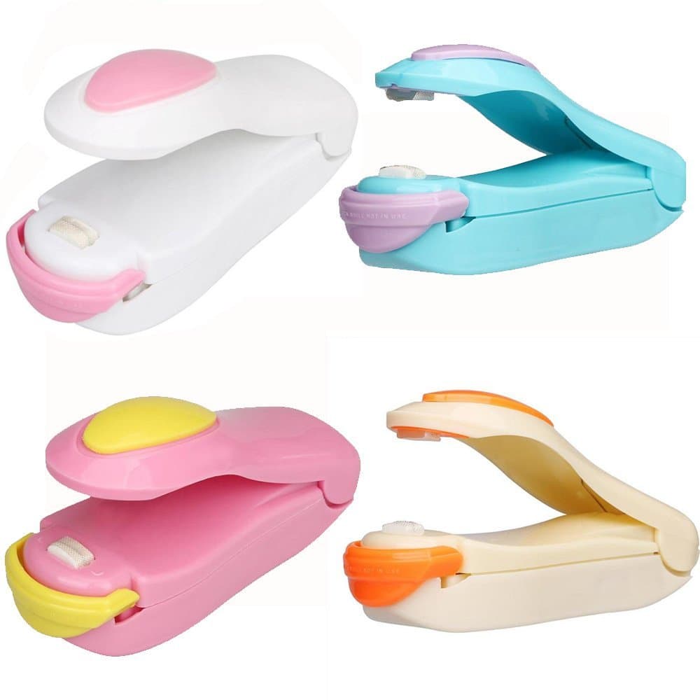 Mini Seladora De Plastico Para Lacrar Embalagens Ideal Para Cozinhas Organizador Embalagem Conservar