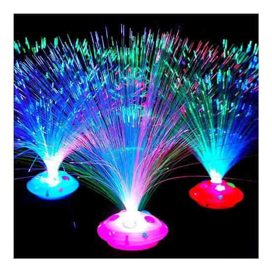 12 Abajur fibra ótica led para decoração festa aniversário casamento