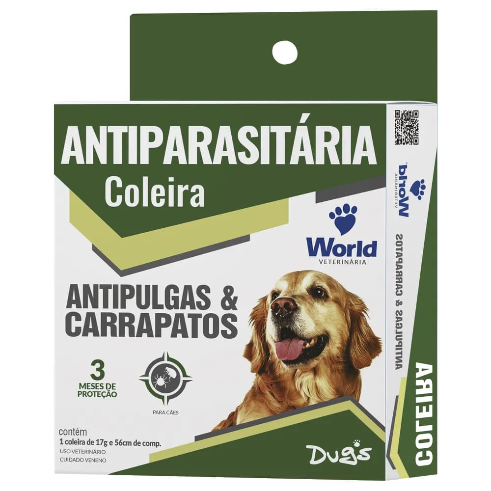 Coleira Antipulgas e Carrapatos para Cães Dugs World