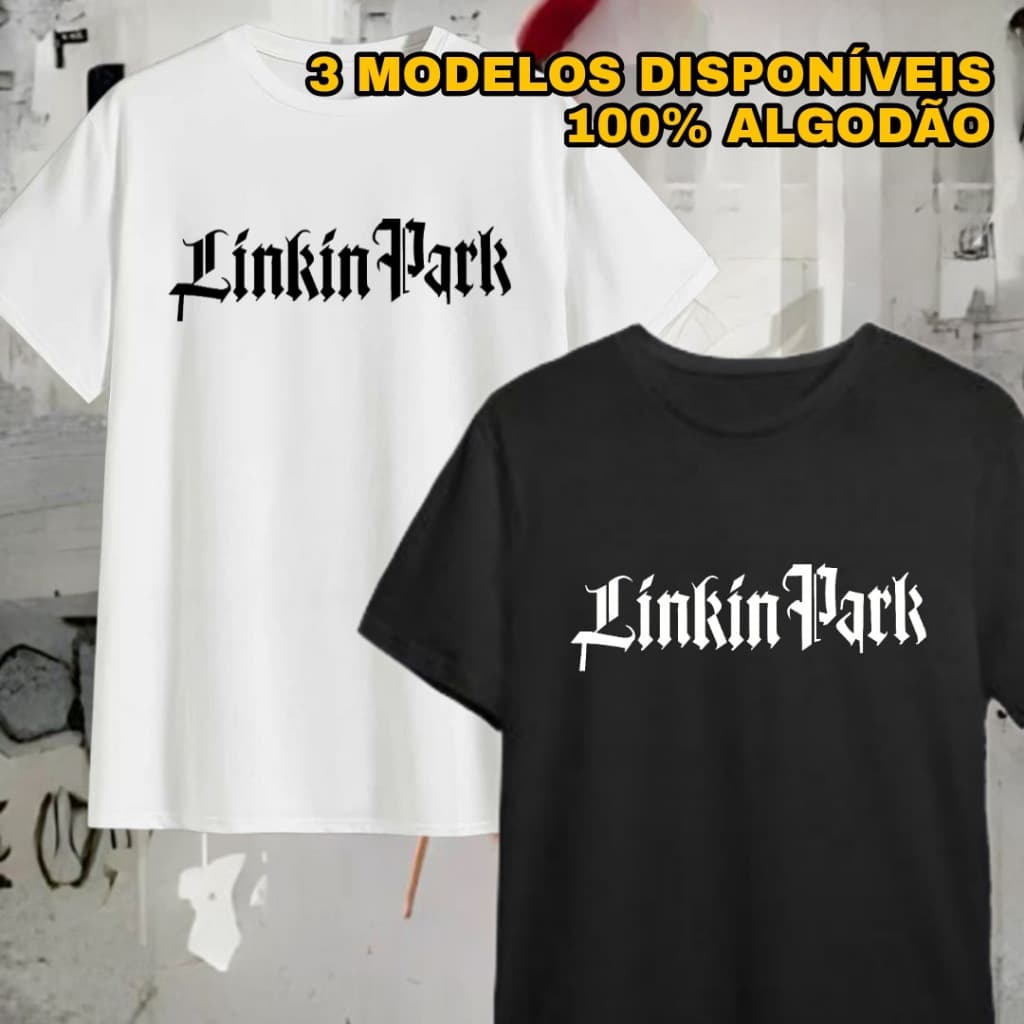 Camiseta Nome Linkin Park 100% Algodão