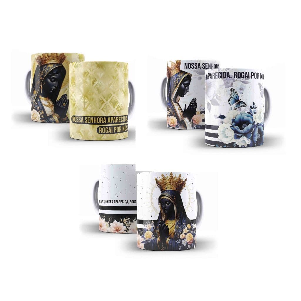 Caneca Porcelana Católica Nossa Senhora Aparecida