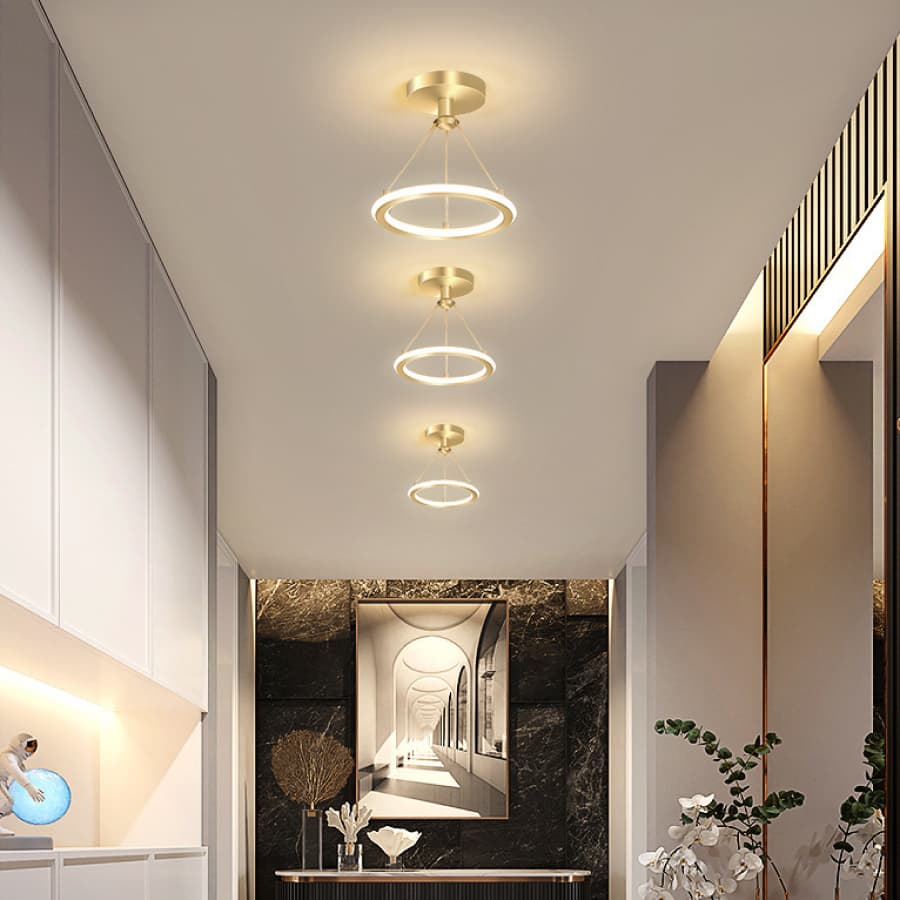 Luminária De Teto Lustre Pendente Led Moderna Lustre para Corredor Sala Quarto