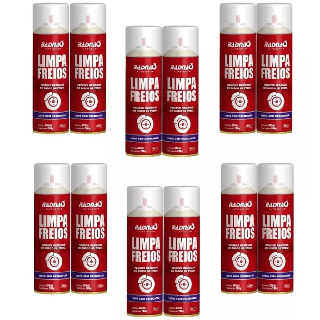 Limpa Freios Aerossol Radnaq Rad6077 12 Unidades