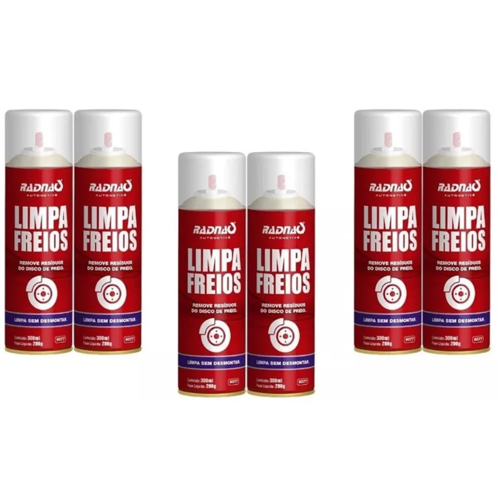 Limpa Freios Aerossol Radnaq Rad6077 06 Unidades