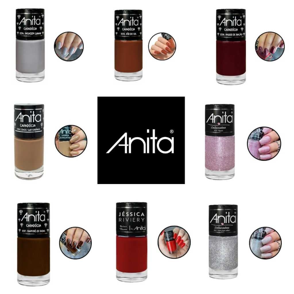Esmalte Anita 10ml Unidade Escolha a Cor Capadócia Sereia Glitter