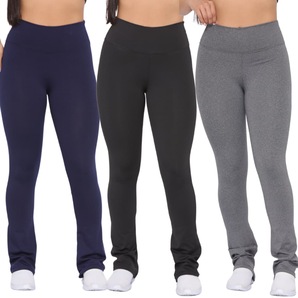 Calça Legging Flare Feminina Bailarina Boca de Sino Leg Academia Levanta Bumbum