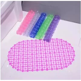 Tapete Para Banheiro Box Antiderrapante PVC 63x34cm - TOP ÚTIL