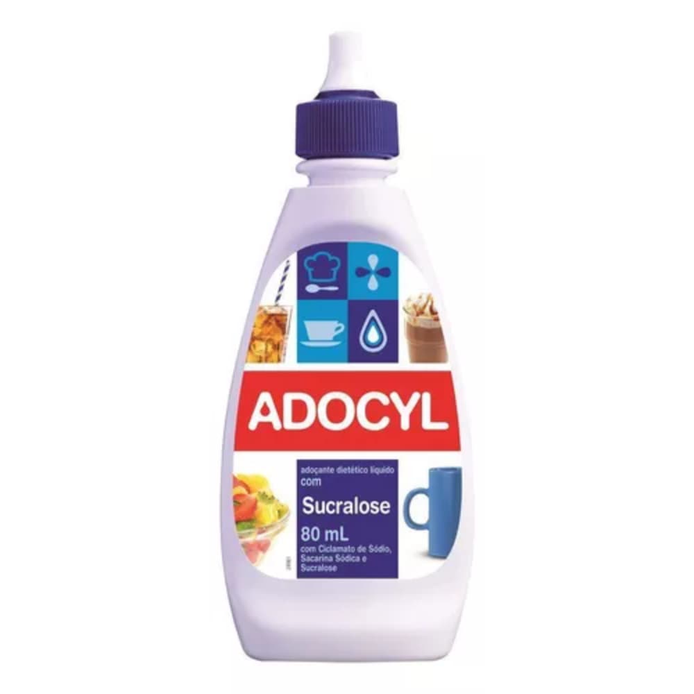 Adoçante Líquido Adocyl 80ml | Dietético com Sucralose | Zero Açúcar e Sabor Doce Natural