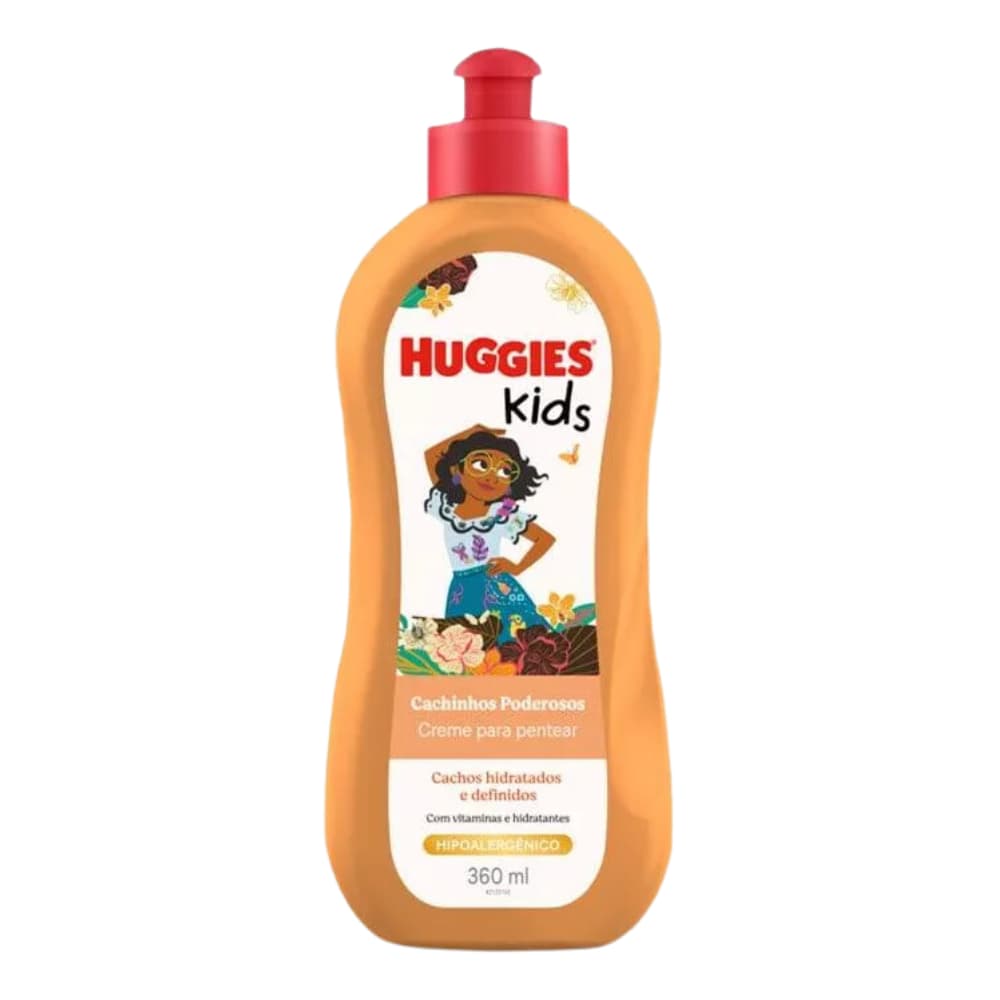 Creme para Pentear Huggies Kids Cachinhos Poderosos 360ml | Hidratação e Definição dos Cachos