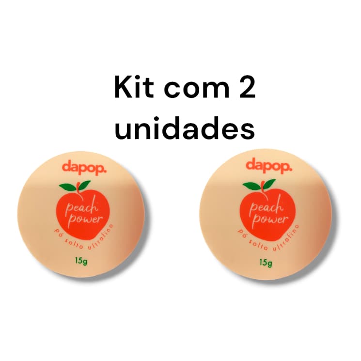 Kit Com 2 Pó Pessego Dapop