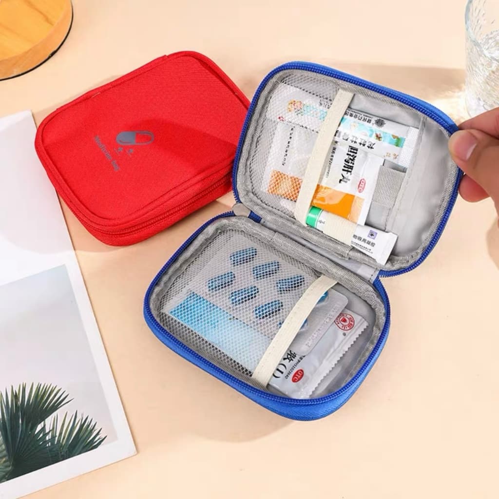 Médica De Primeiros Socorros Portátil Viagem Mini Medicina Saco De Armazenamento De Emergência
