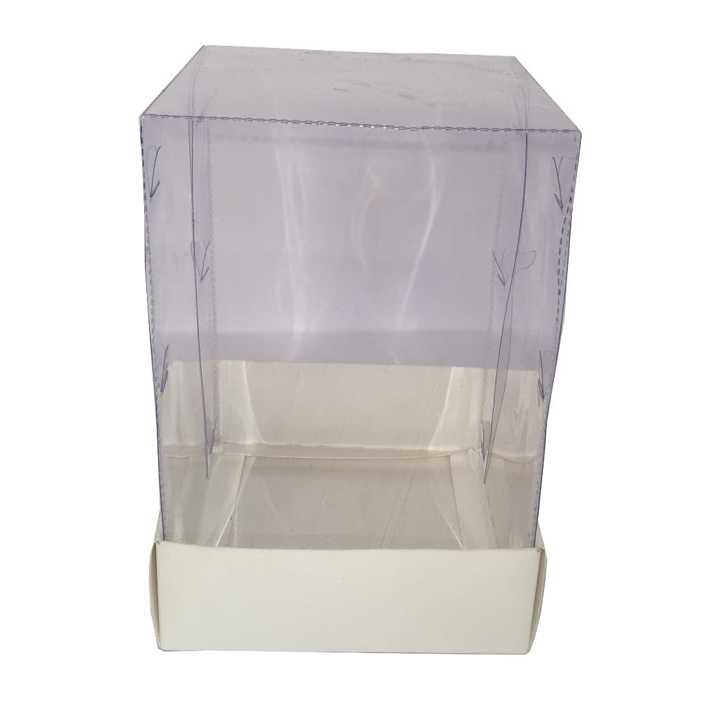 Caixa para Presente 10x10x16,6 Corpo PET Embalagem Taça Copo Tulipa