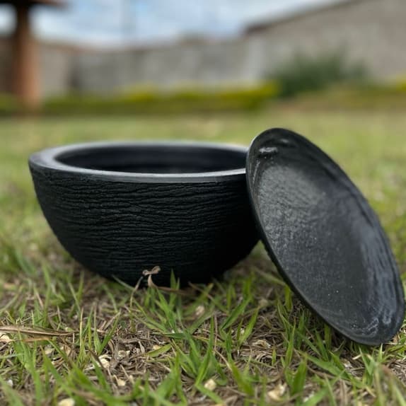 Vaso Para Plantas Suculentas Cactos Bacia P Em Polietileno Com Prato