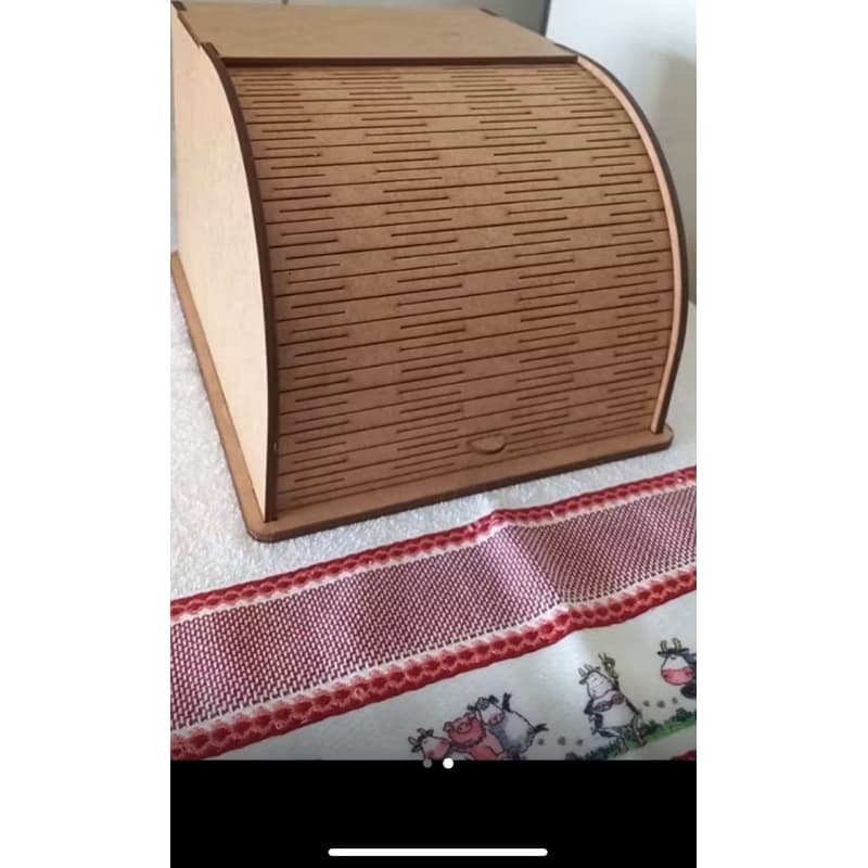 caixa porta pão em mdf