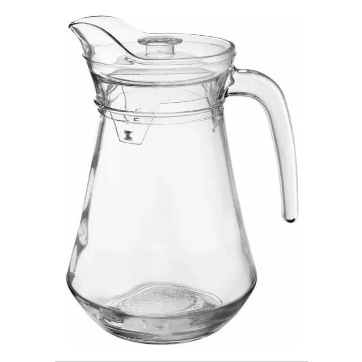 Jarra de Vidro com Tampa Transparente 1,3L - Resistente, Elegante e Ideal para Servir Bebidas Geladas