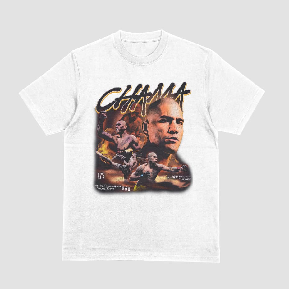 Camiseta Basica Algodao Poatan Alex Pereira Fight Bootleg Boxe Unissex