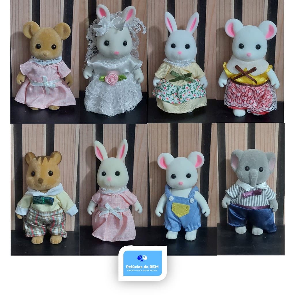 Família Sylva nian - Variados  Unitários e conjuntinhos - Presente menina criança infantil -brincar de bonequinhos