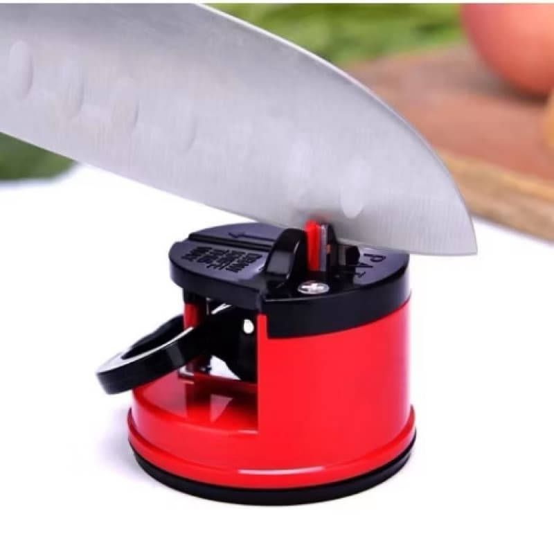 Amolador de facas 6 cm Luatek feito de Borracha, Plástico (ABS) e metal Luatek