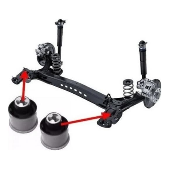 2 Buchas Eixo Traseiro Vw Golf 1999 2000 2001 2002 2003 2004 2005 2006 2007 2008 2009 2010 2011 2012 2013