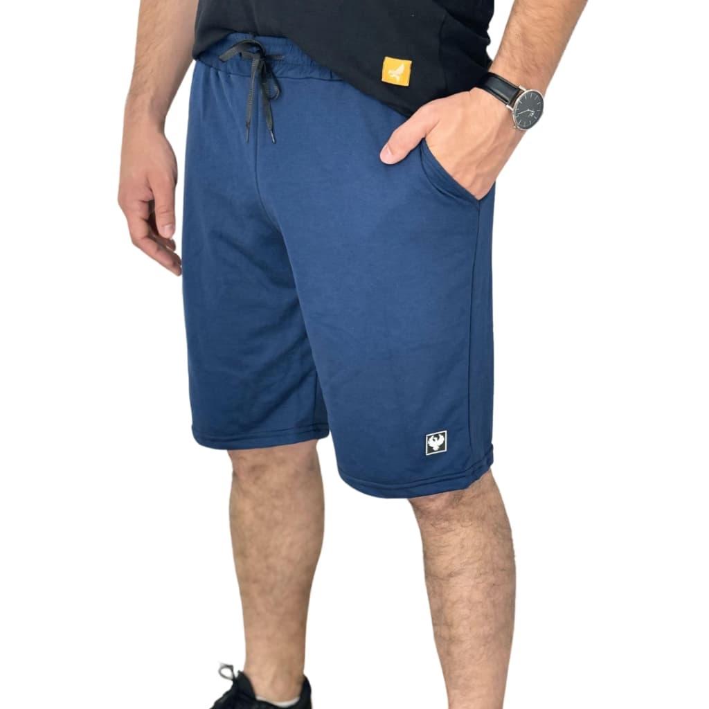 Bermuda Short de Moletom com Viés Elástico Costurado Promoção