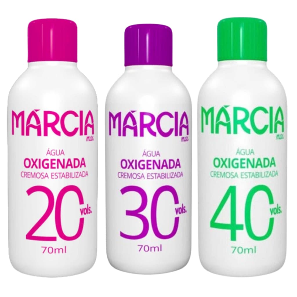 Água Oxigenada Descolorante Márcia 20/30/40 Volumes Cremosidade e Rendimento