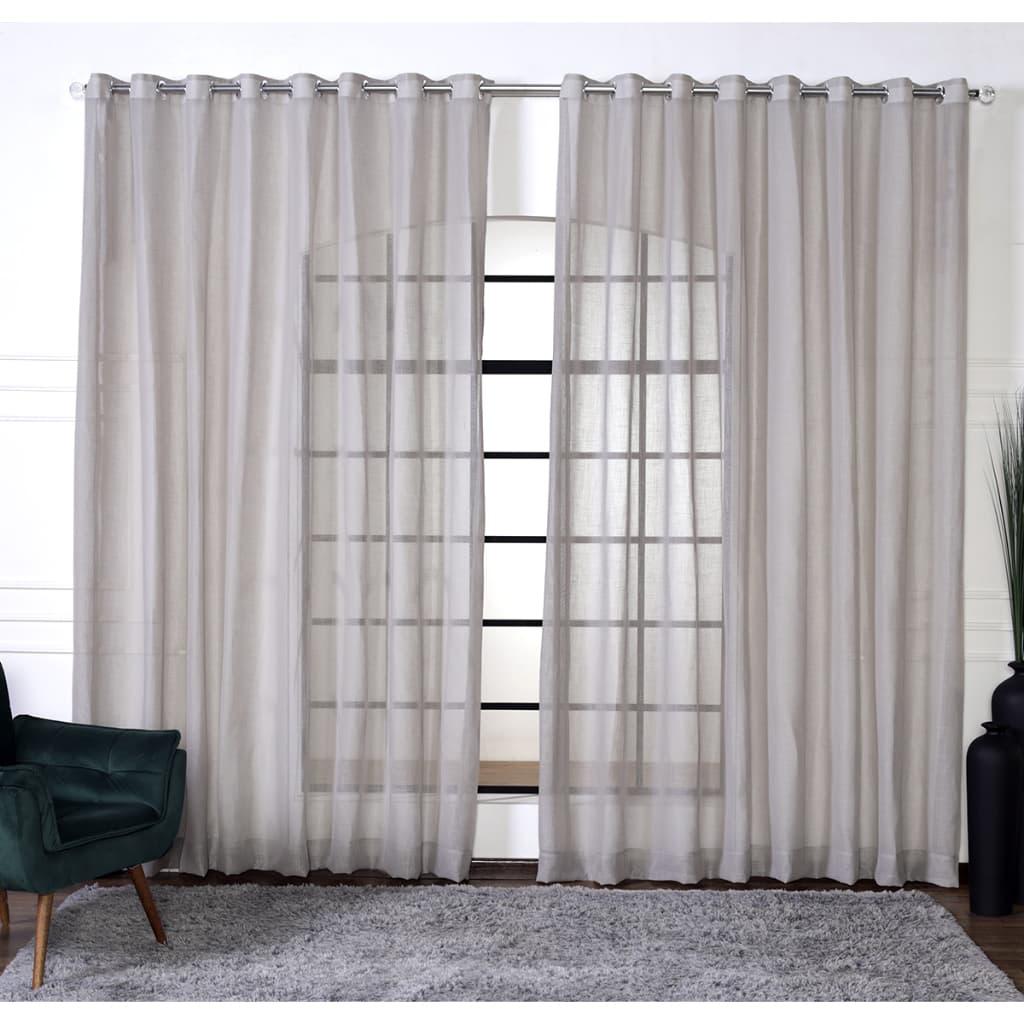 Cortina Voil Linho Sala Quarto 3,00 x 2,30/2,40/2,50/2,60/2,80