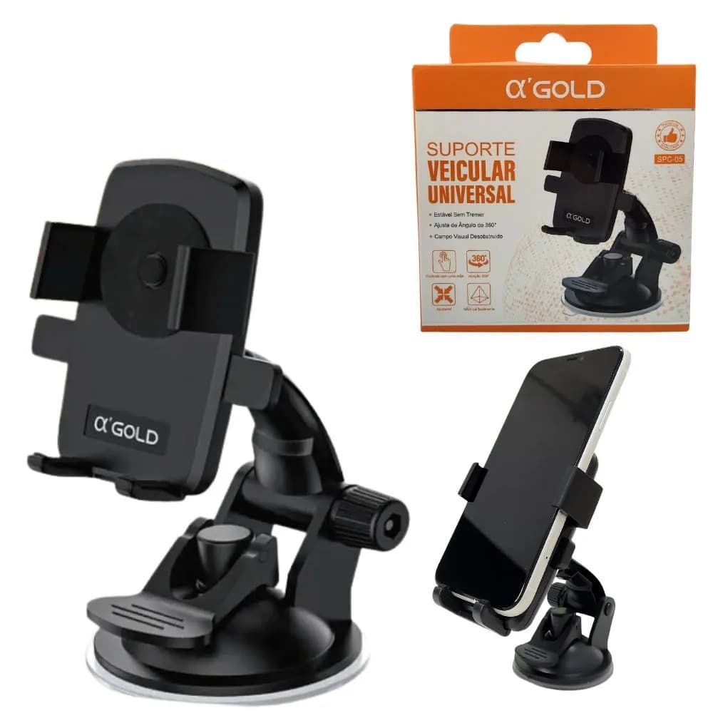 Suporte Para Celular Carro Veicular Universal Rotação 360 Graus